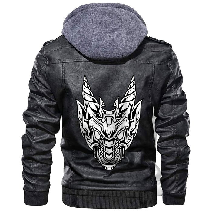 
Abstract Horned Dragon Leather Jacket A35 hot Baseball Jacket 2025 3DBJ6555