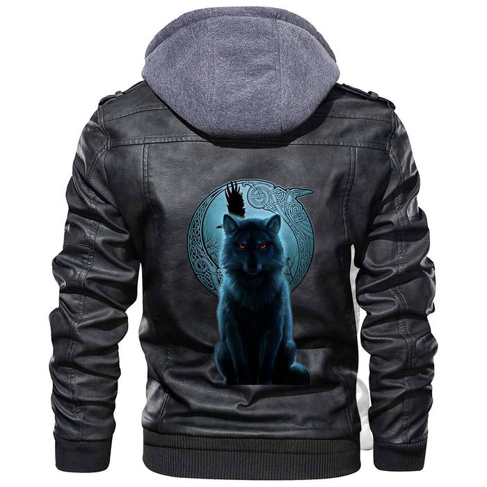 
Fenrir Wolf And Moon Leather Jacket A35 hot Baseball Jacket 2025 3DBJ5722
