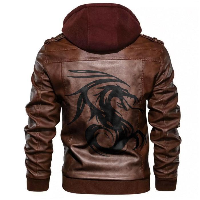 
Dragon Symbol Tattoo Leather Jacket A35 hot Baseball Jacket 2025 3DBJ9468