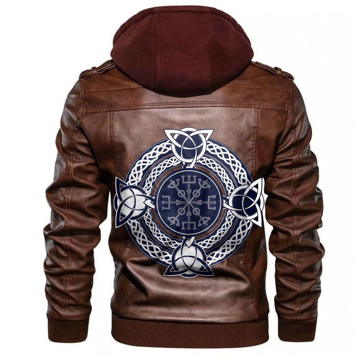 
Vegvisir Celtic Trinity Knot Leather Jacket A35 hot Baseball Jacket 2025 3DBJ7978