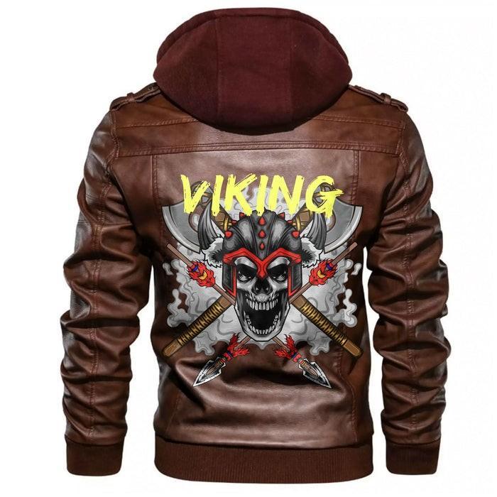 
Skull and Sword Leather Jacket A35 hot Baseball Jacket 2025 3DBJ597
