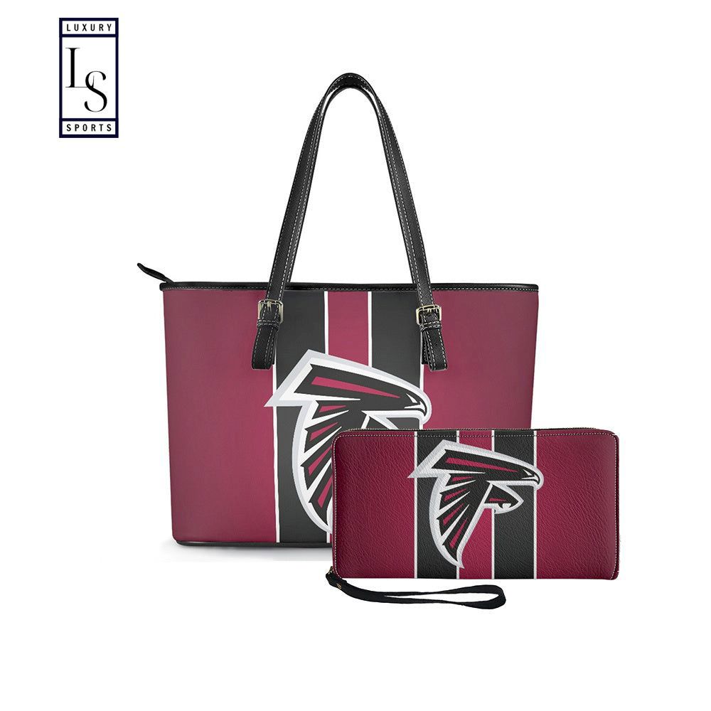 Atlanta falcons purses and leather tote bag
