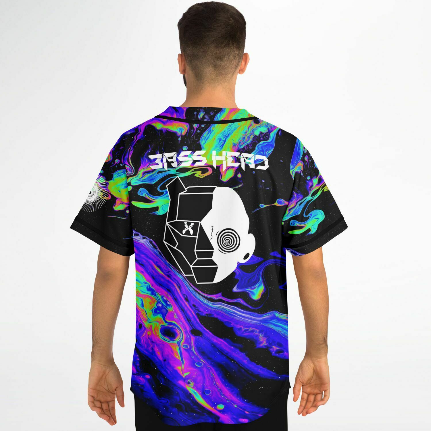 Bass head all in one baseball jersey