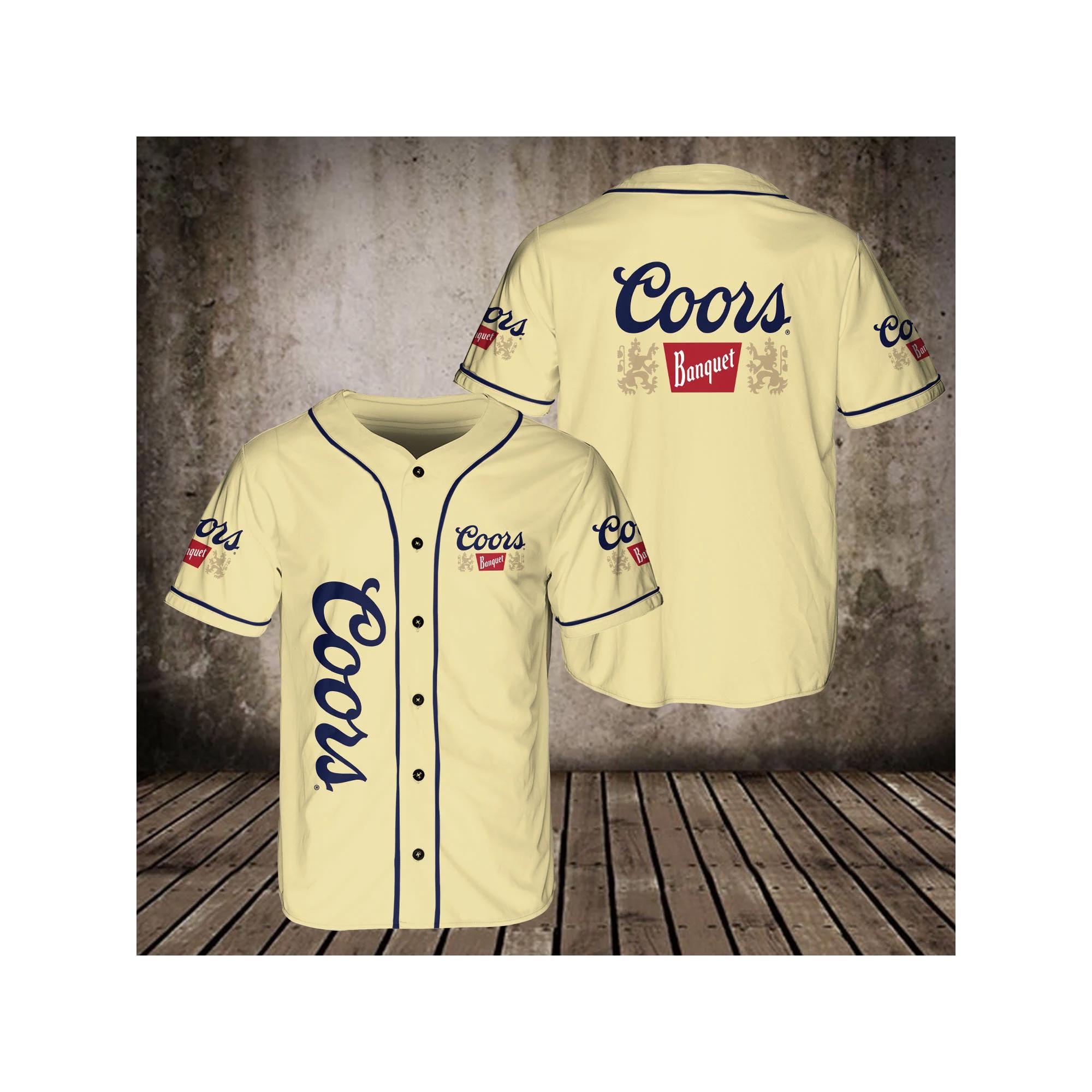 Coors banquet baseball jersey, beer lovers