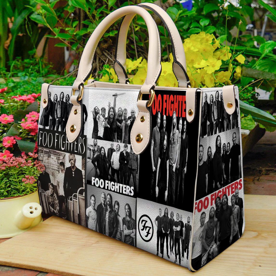 Foo fighters women leather hand bag