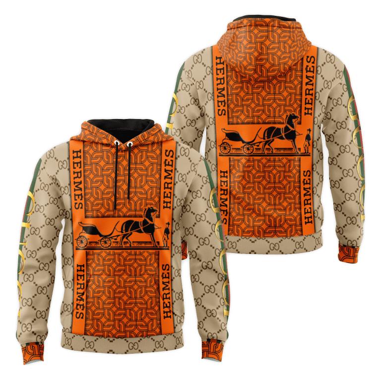 Gucci hermes unisex hoodie luxury brand gifts 2023 jh2160