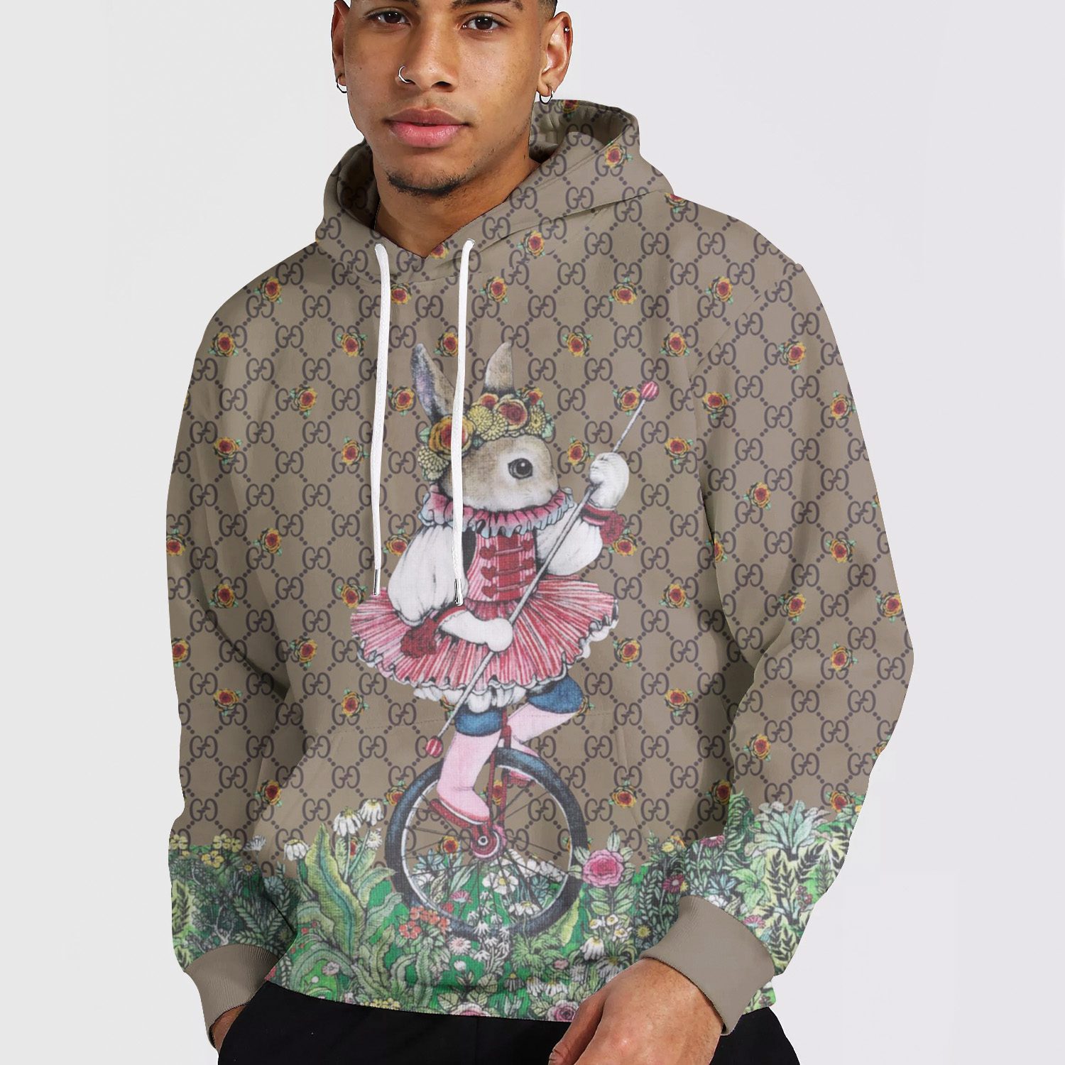 Gucci luxury 3d pullover unisex hoodie lzh1094