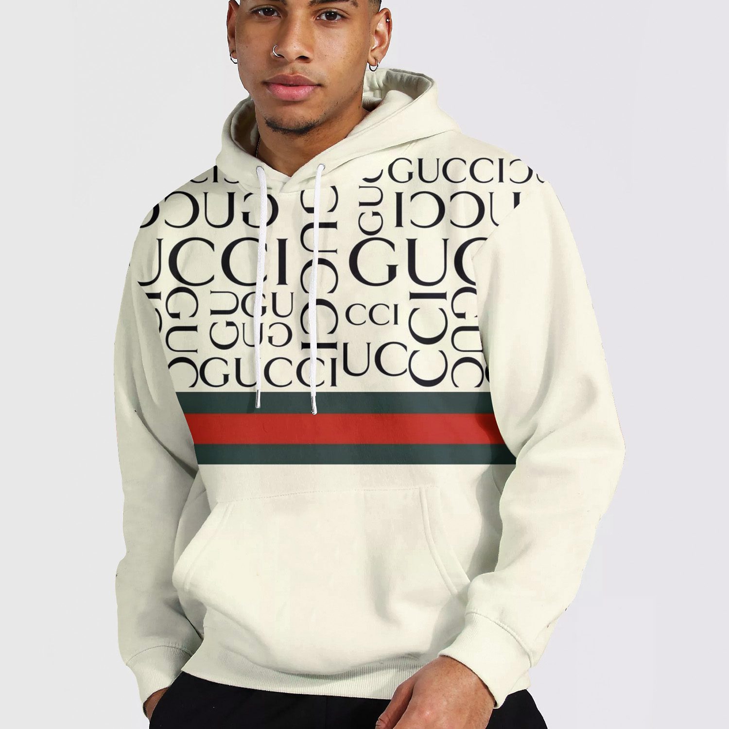 Gucci luxury 3d pullover unisex hoodie lzh1131