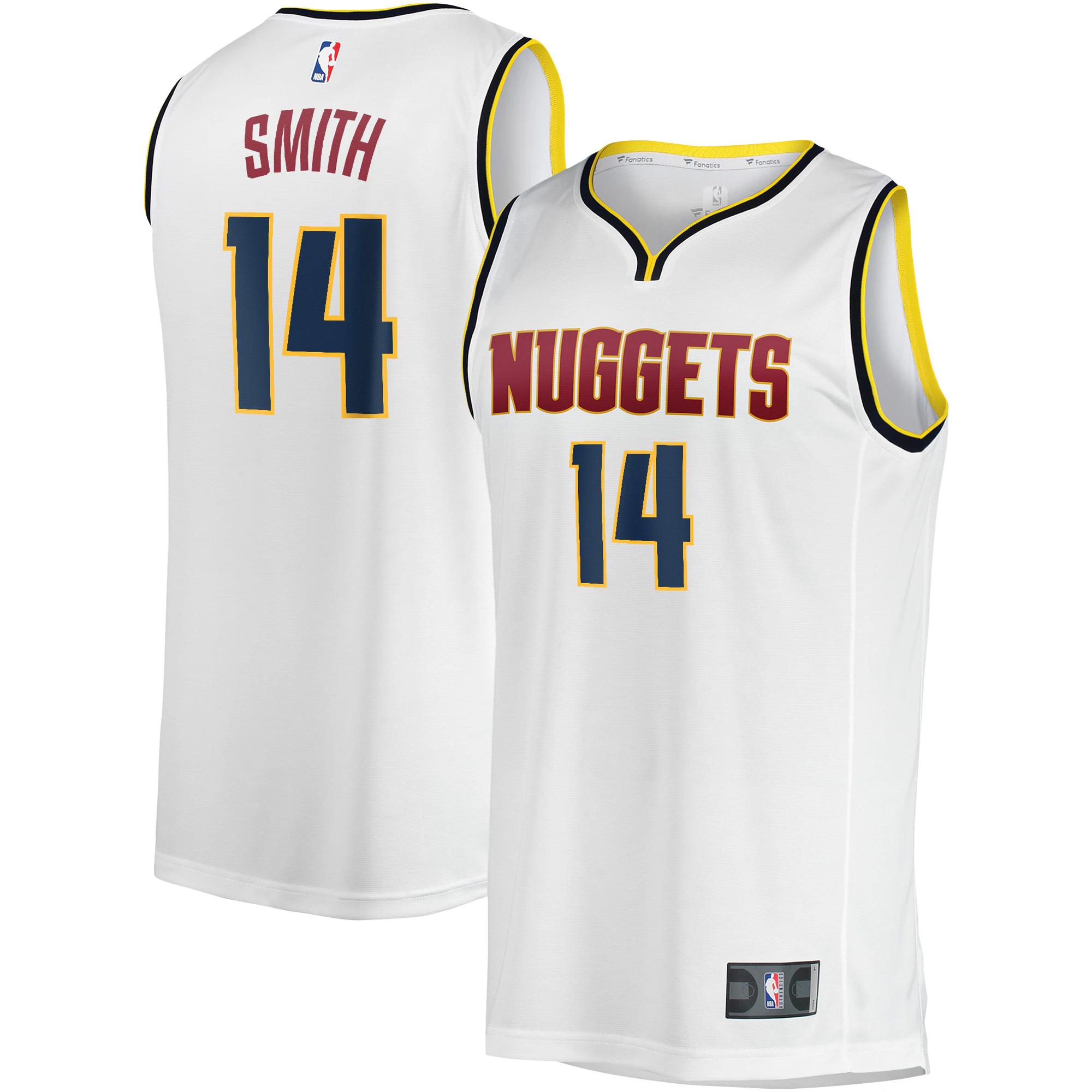 Ish smith denver nuggets fanatics branded fast break player jersey for nba basketball fans 