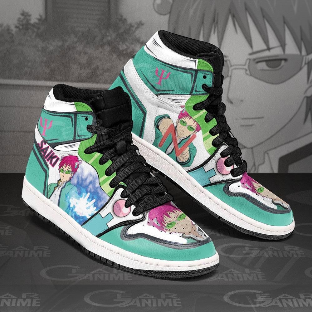 Kusuo saiki air jordan hightop ( j1 sneakers ) custom mn25