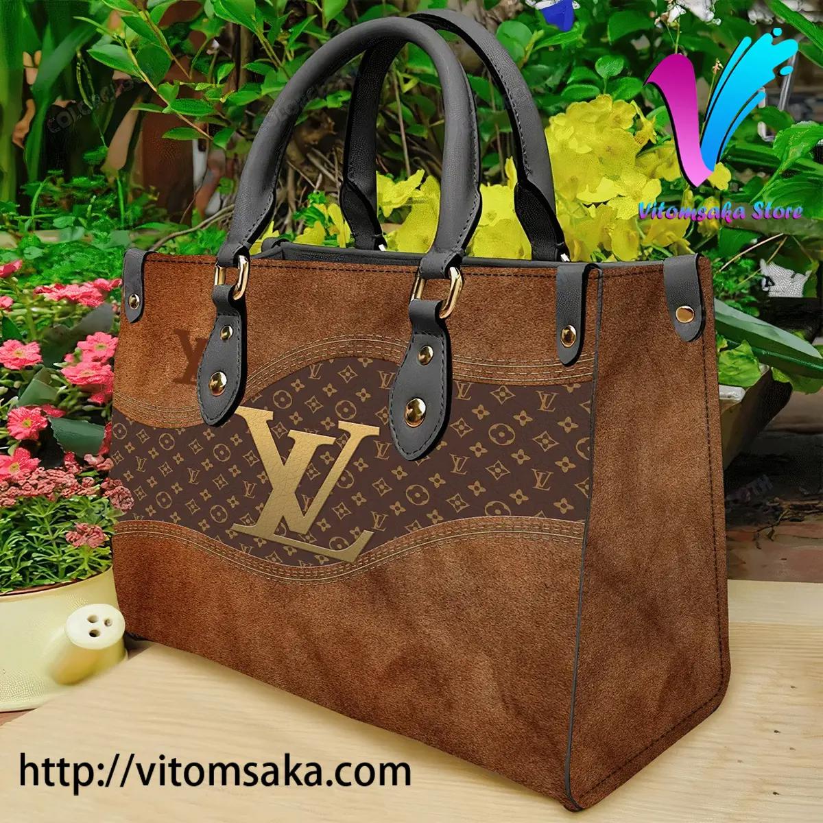 
            louis vuitton brown luxury brand fashion premium women small handbag for beauty
          