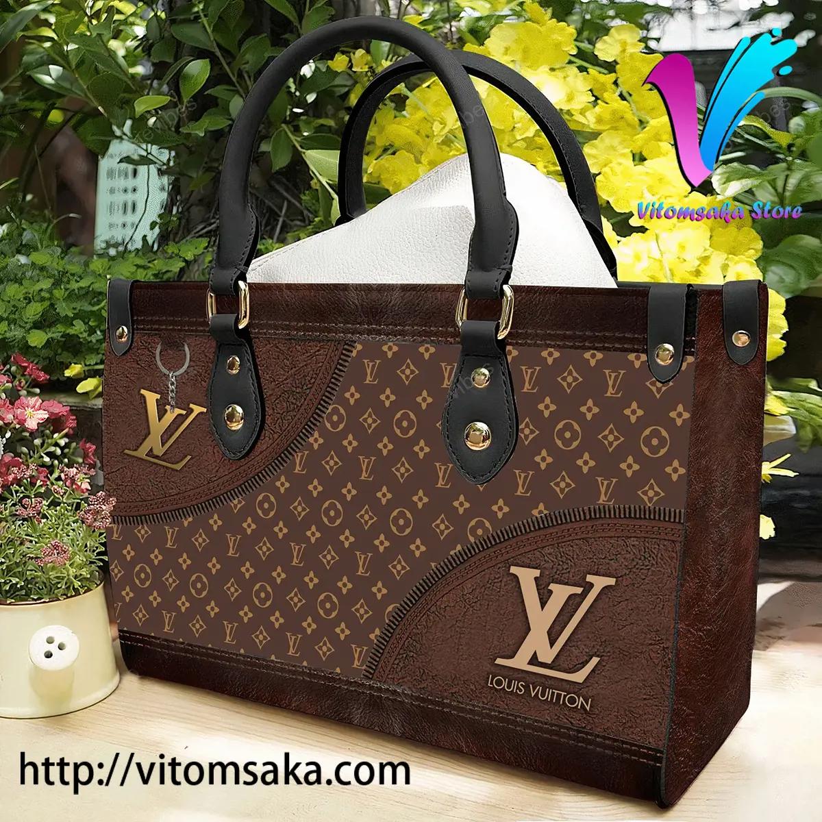 
            louis vuitton brown women small handbag luxury brand for beauty
          
