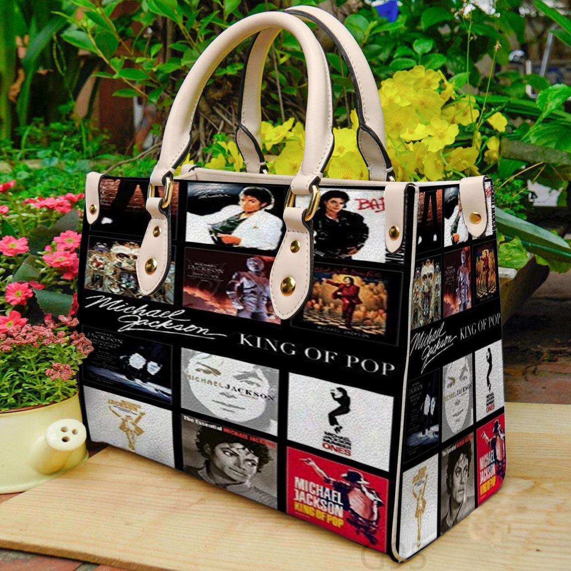 Michael jackson 2 women leather hand bag