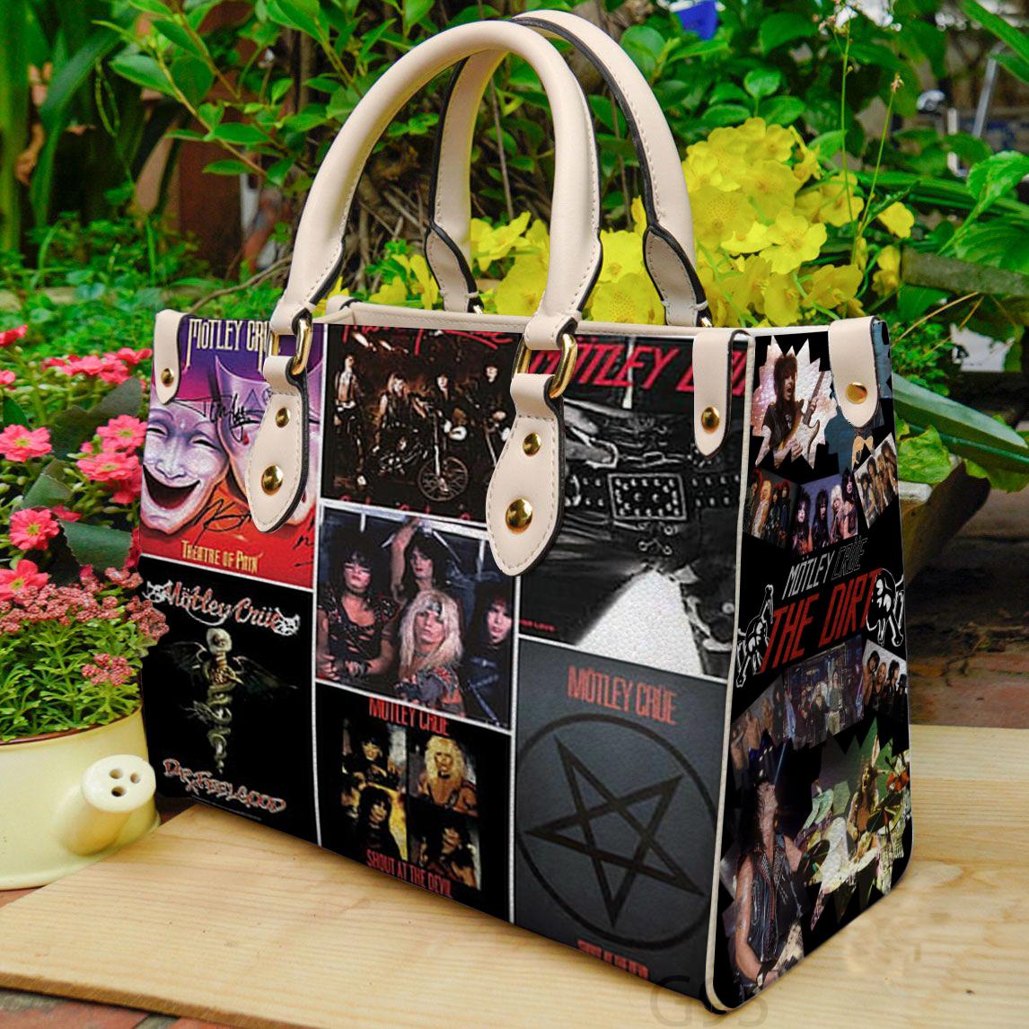 Motley crue 2 women leather hand bag