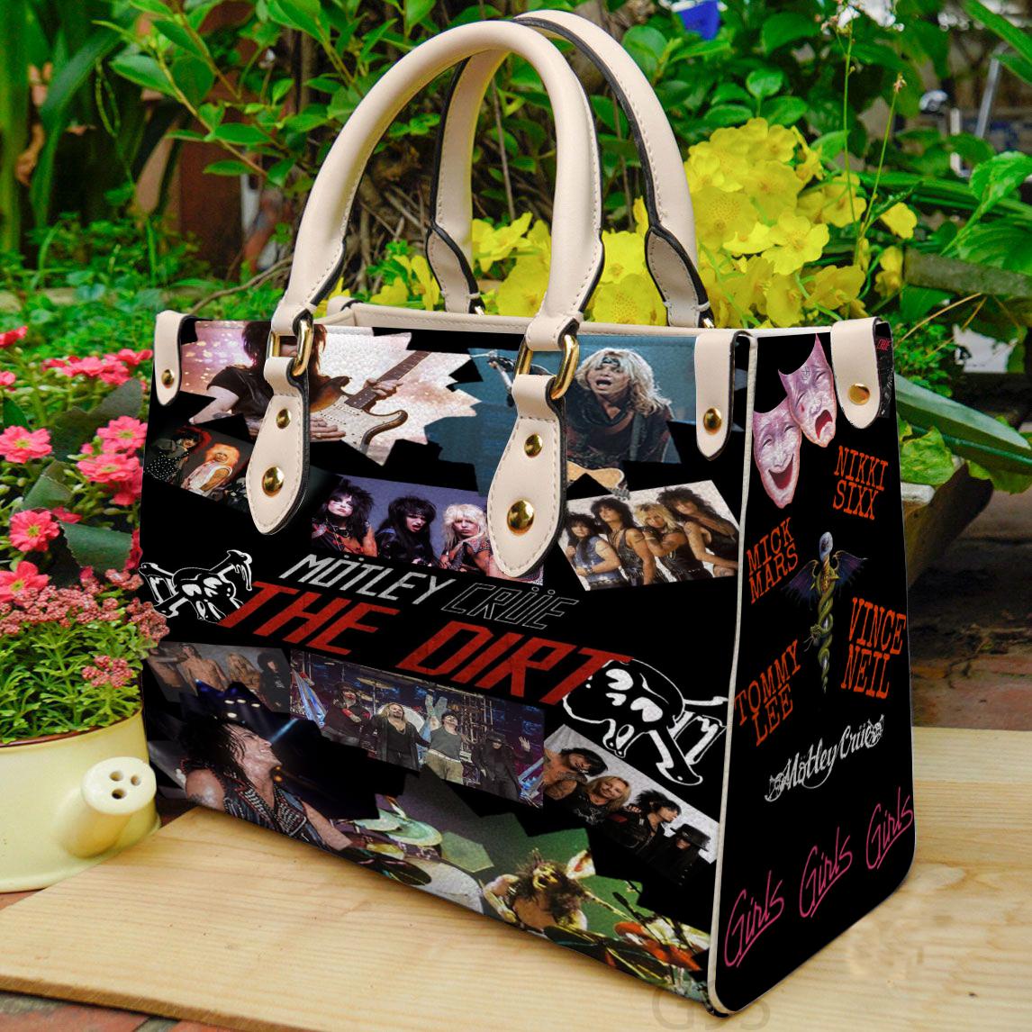 Motley crue 3 women leather hand bag