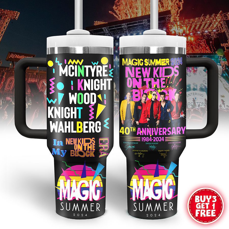 New kids on the block music custom 40oz stanley tumbler zst1004