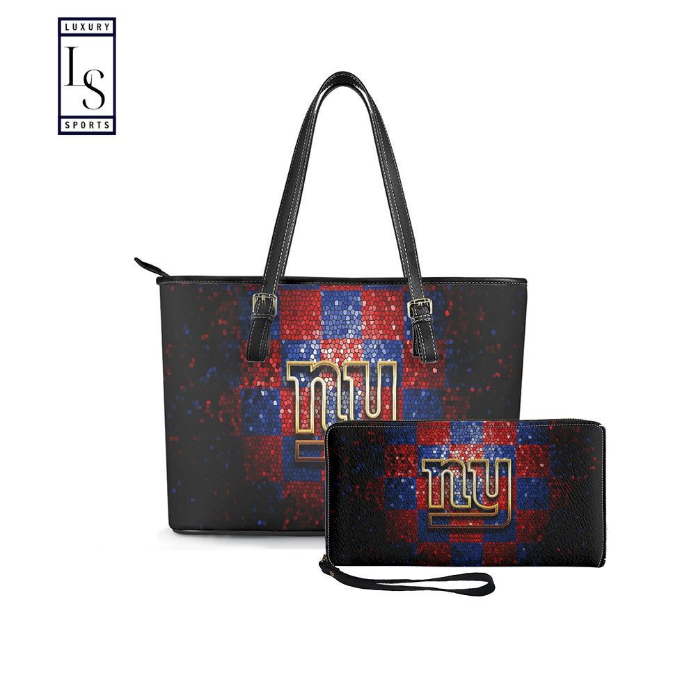New york giants purses and leather tote bag