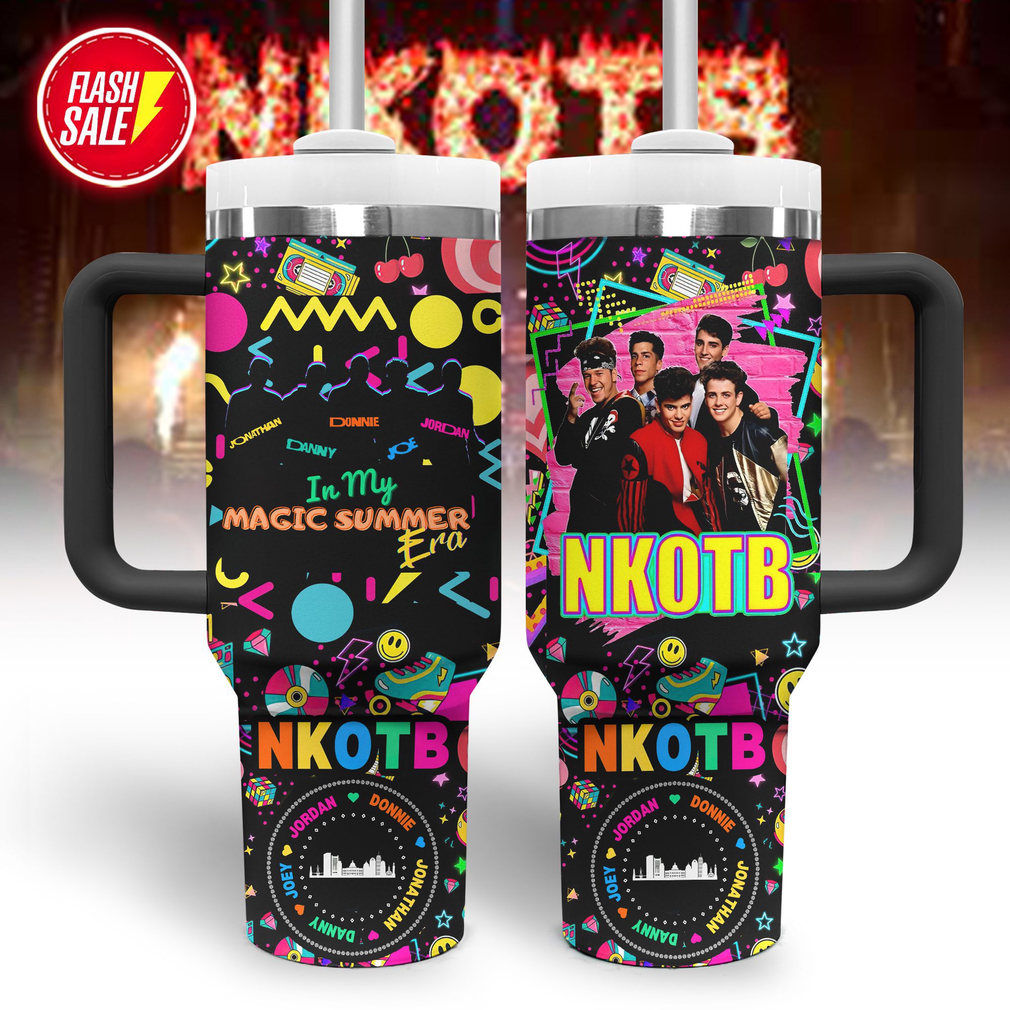 Nkotb music custom 40oz stanley tumbler zst1011