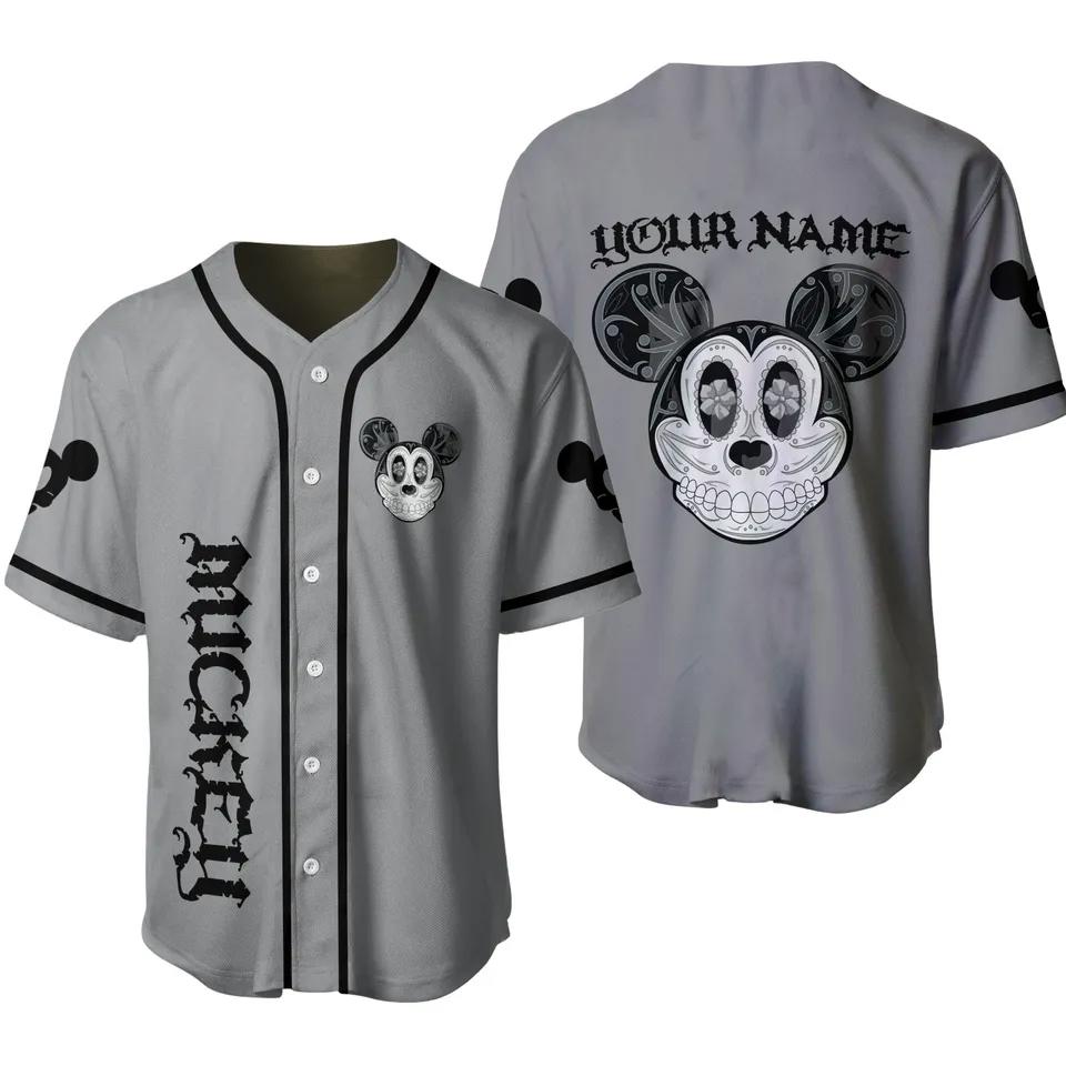 Personalized disney halloween baseball jersey shirt