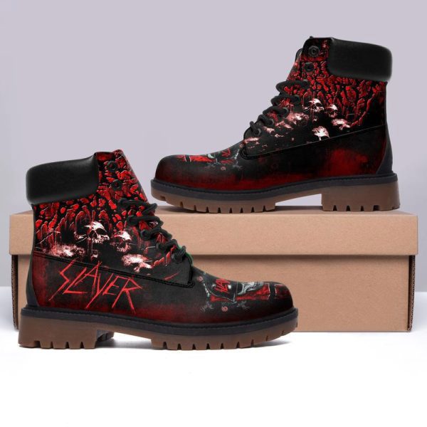 Slayer rock band form timboots  best luxury outfit trending 2023