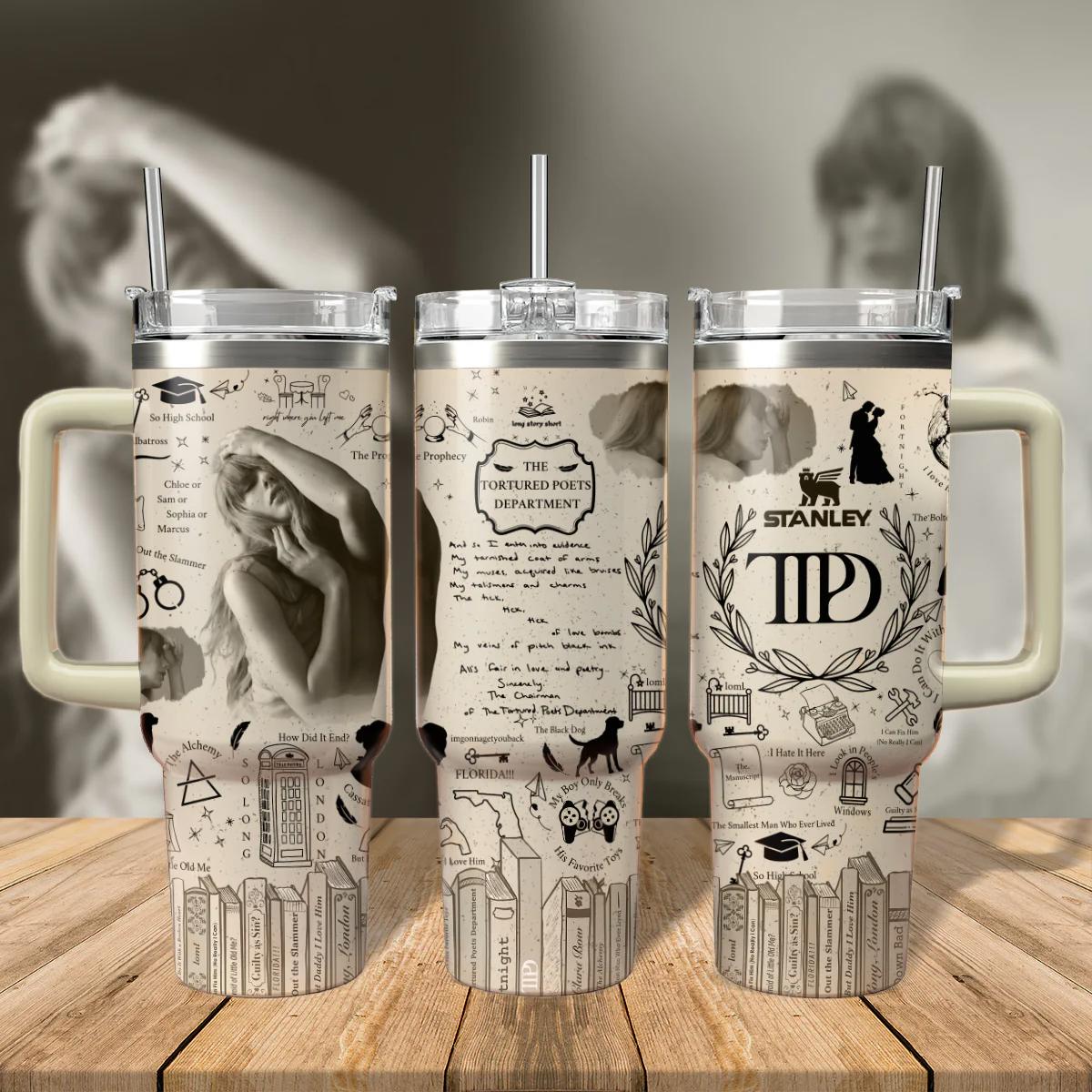 Taylor swift music custom stanley quencher 40oz stanley tumbler zst1016