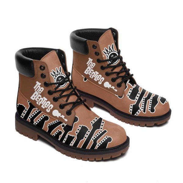 The beatles rock band form timboots  best luxury outfit trending 2023