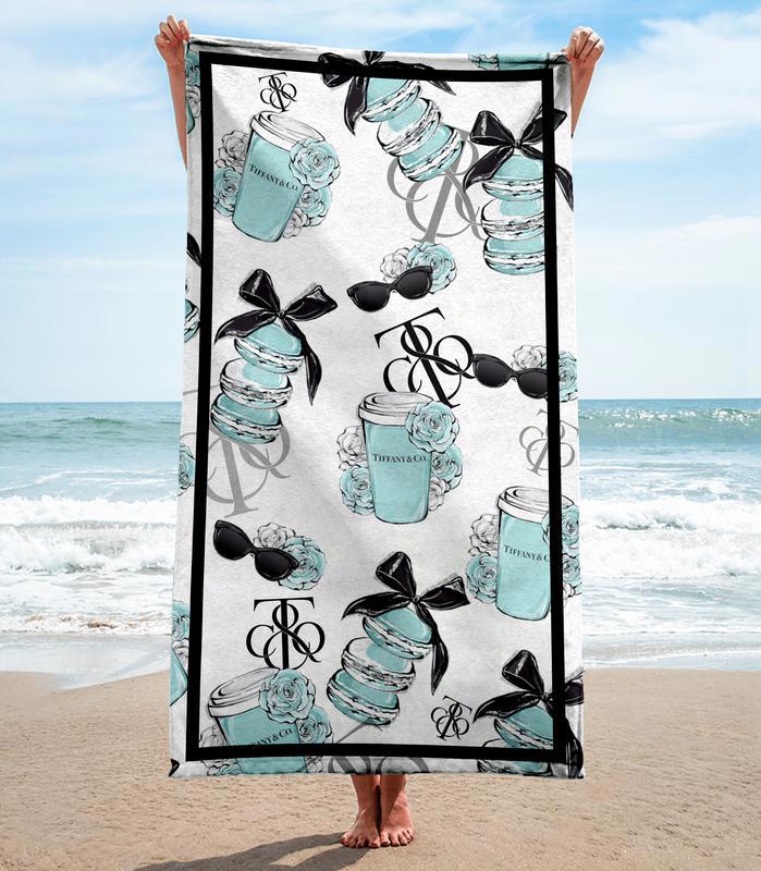 Tiffany & co. soft cotton luxury fashion beach towel summer item accessories