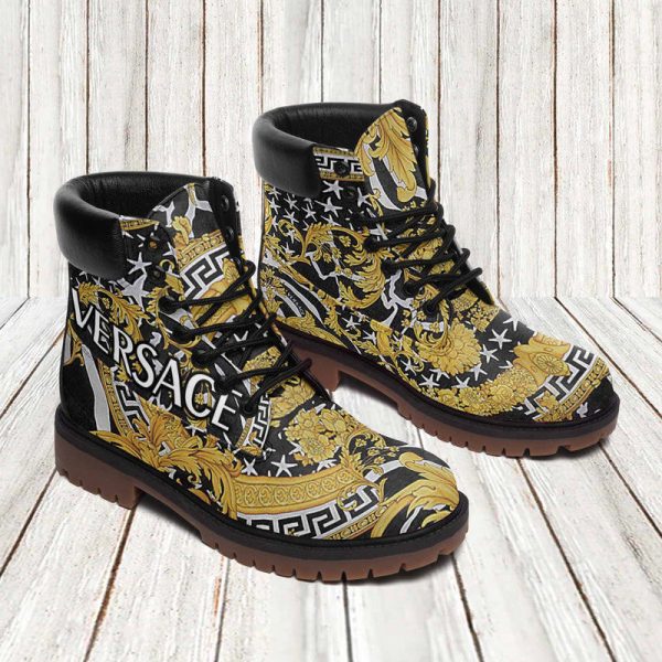 Versace form timboots   best luxury outfit trending 2023
