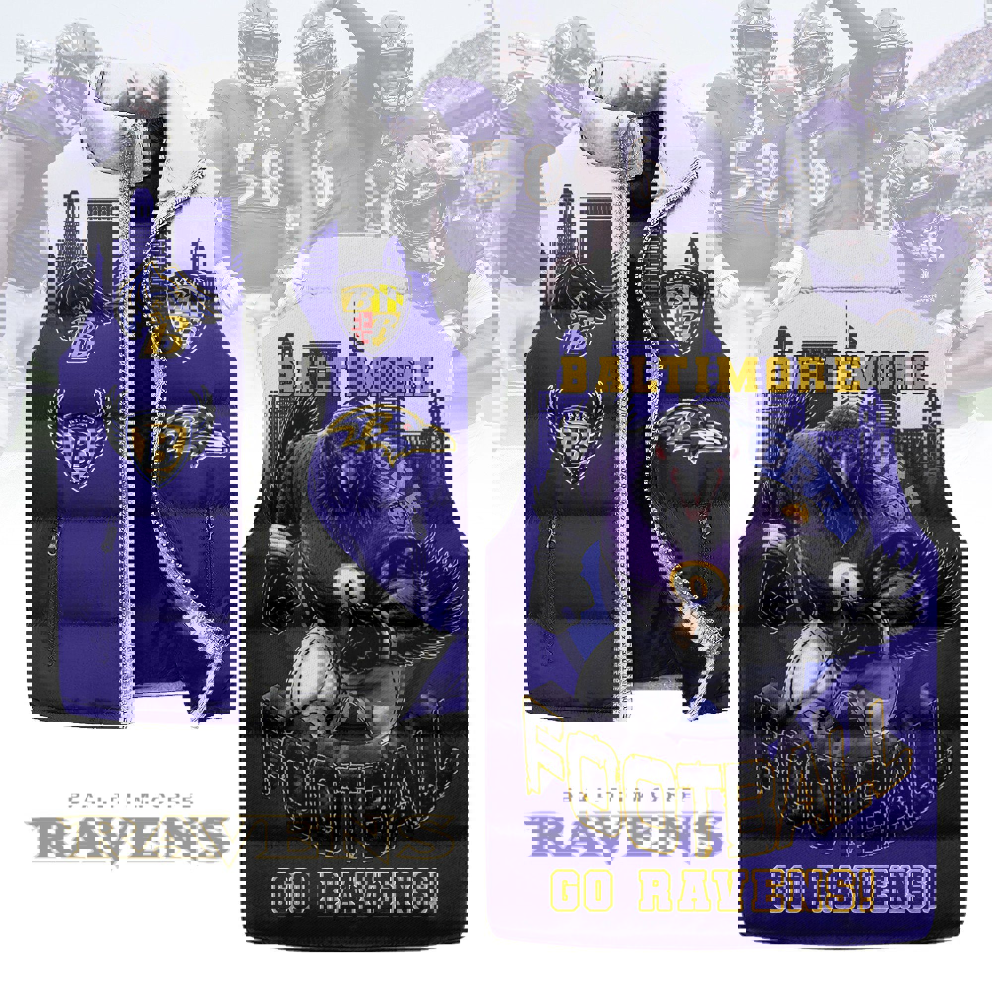 Baltimore Ravens Sleeveless Coat Sleeveless Vest Gift For Fans CCS4215