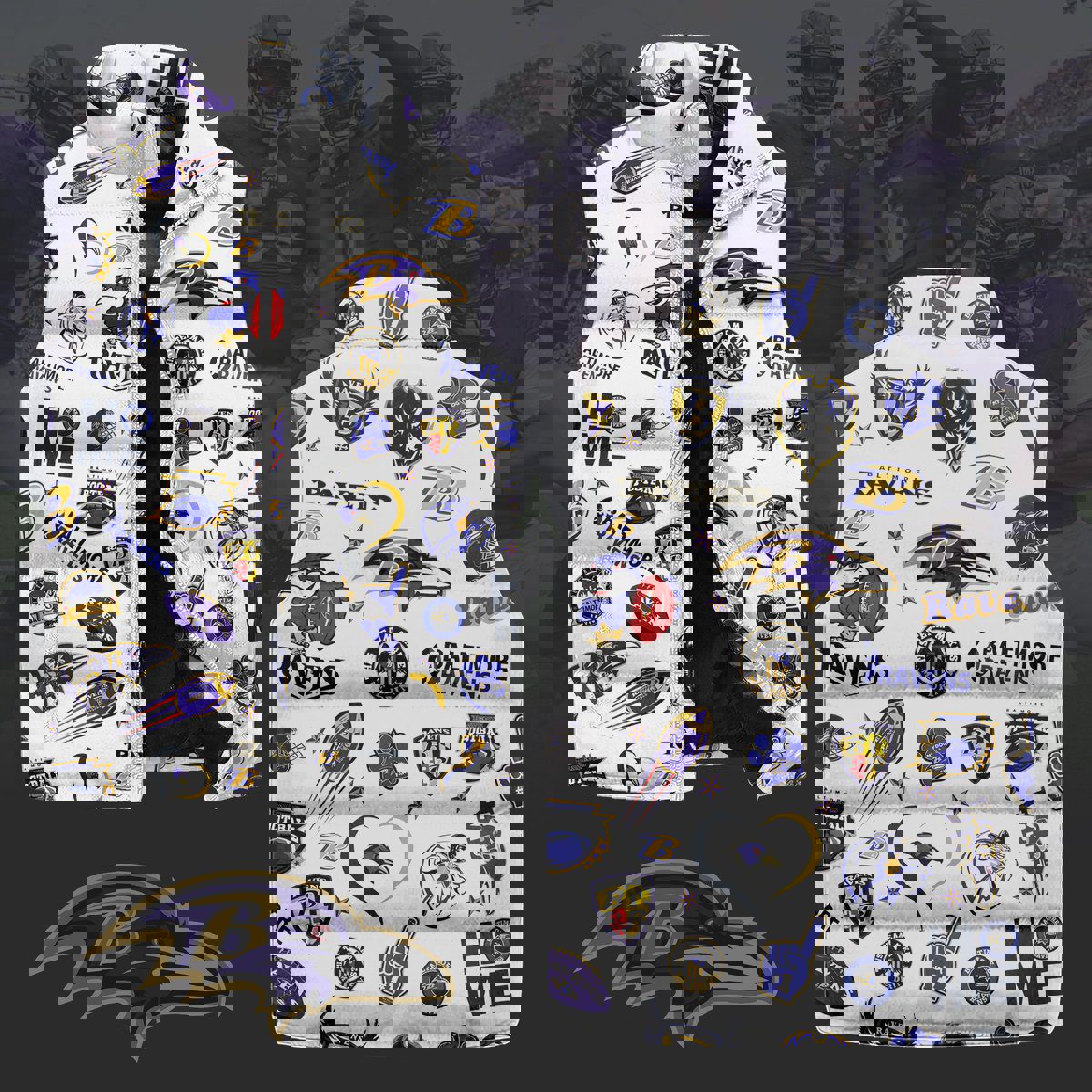 Baltimore Ravens Sleeveless Coat Sleeveless Vest Gift For Fans CCS4236