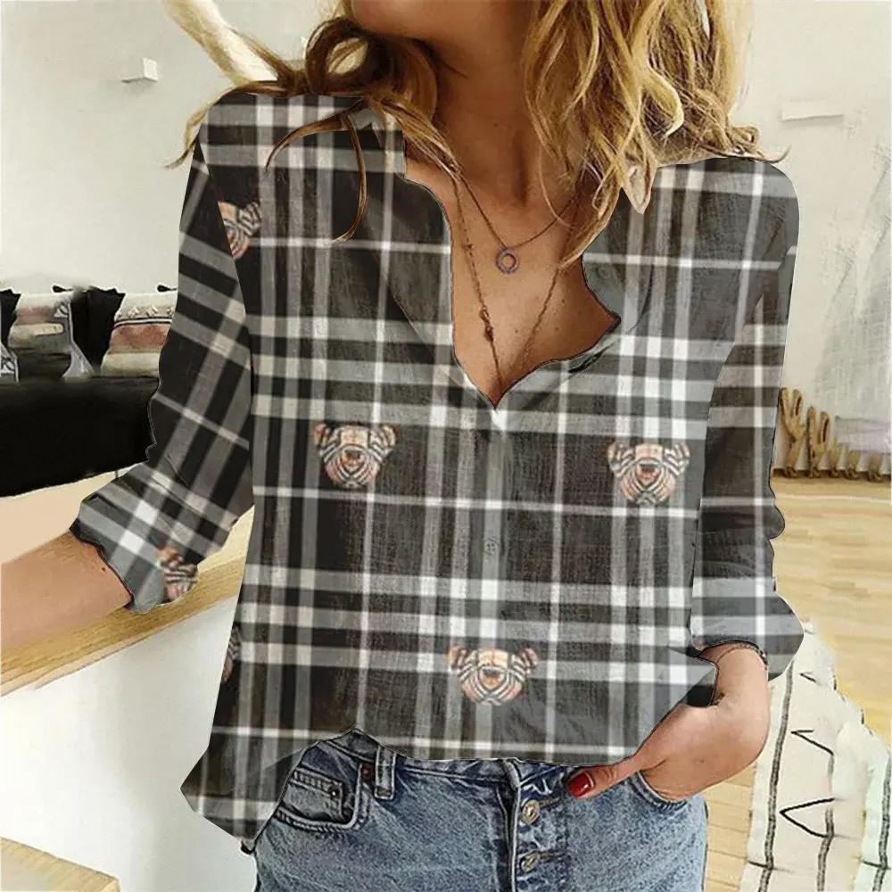 Burberry Luxury Women Casual Shirt Linen Shirt WCS1014