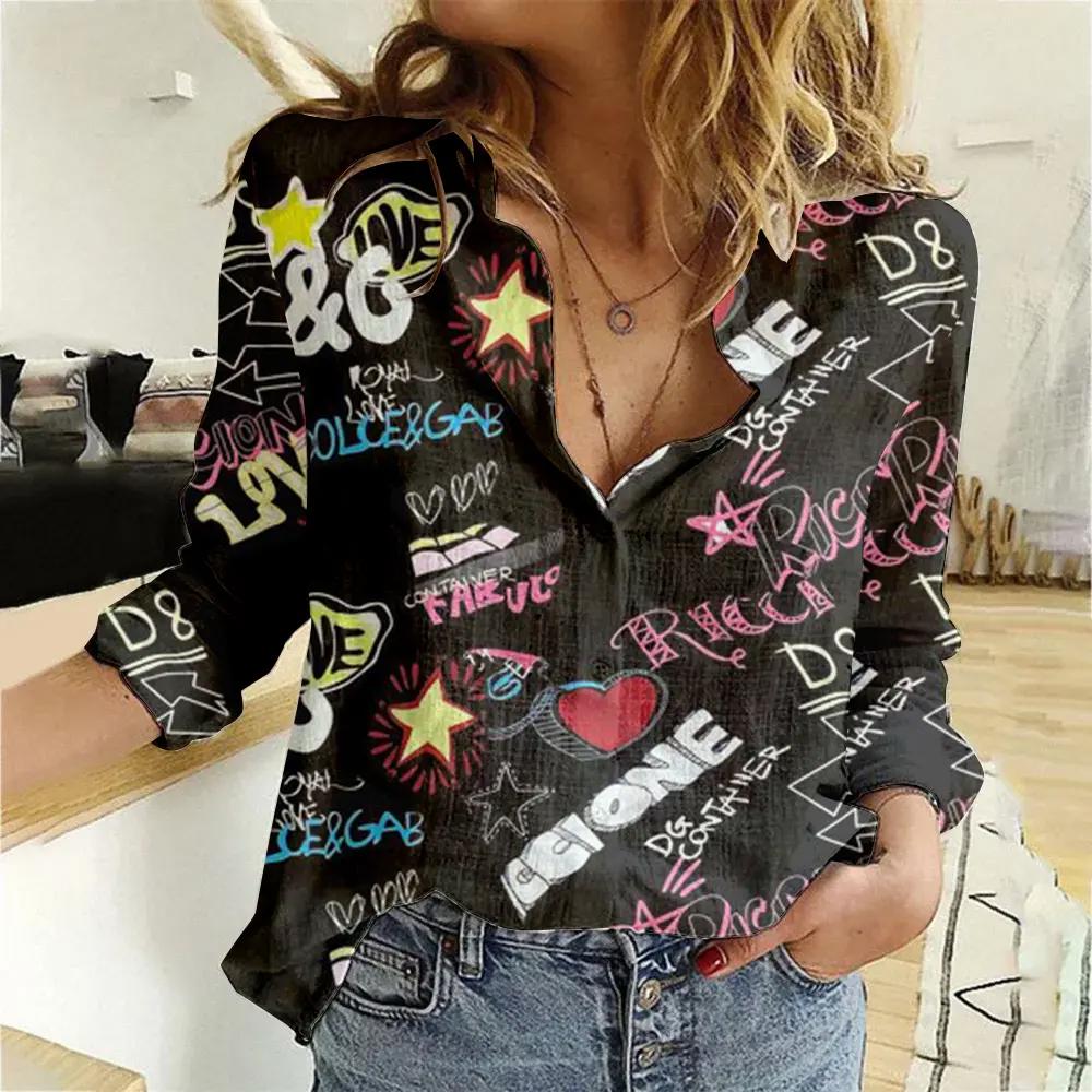 Dolce & Gabbana Luxury Women Casual Shirt Linen Shirt WCS1023