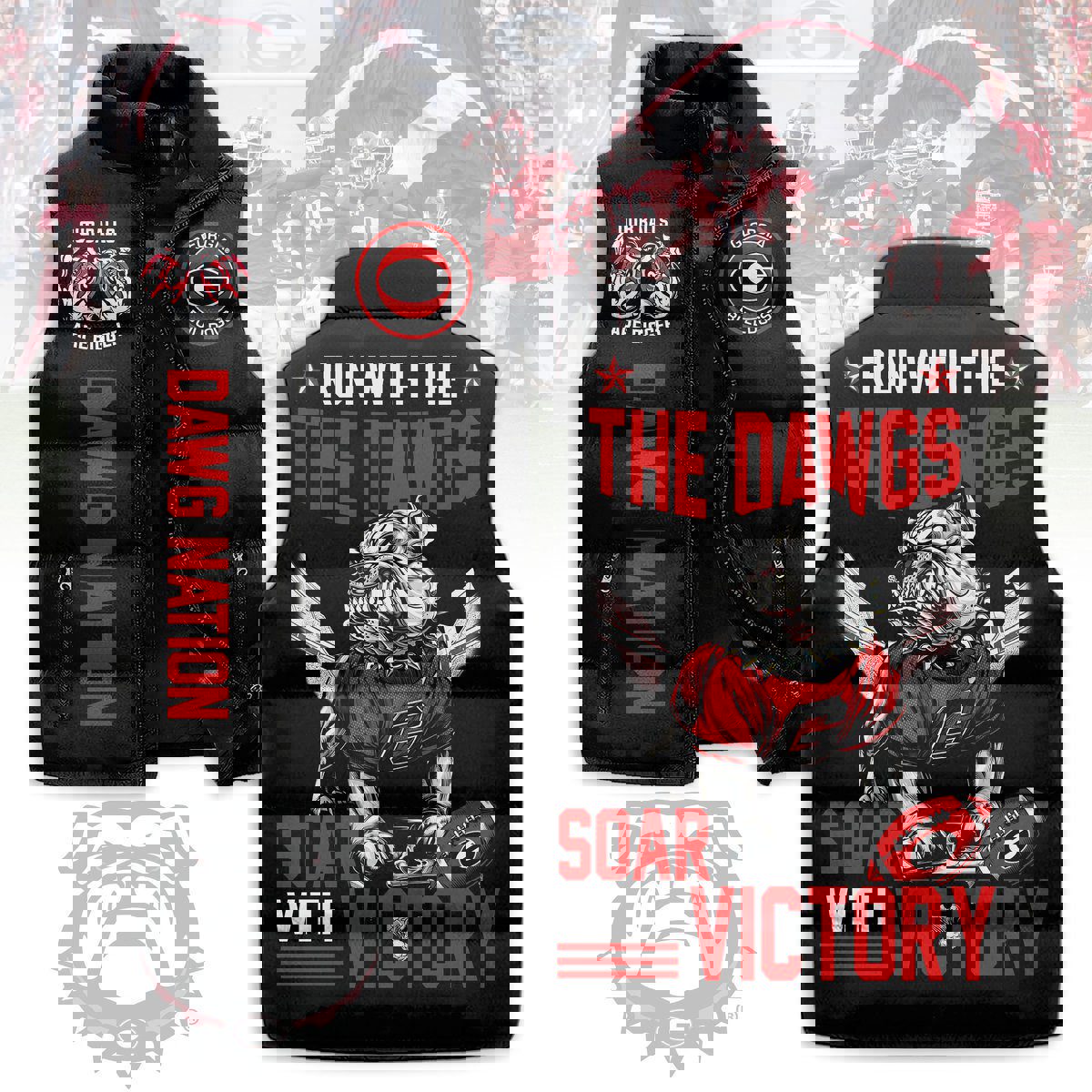 Georgia Bulldogs football Sleeveless Coat Sleeveless Vest Gift For Fans CCS4109