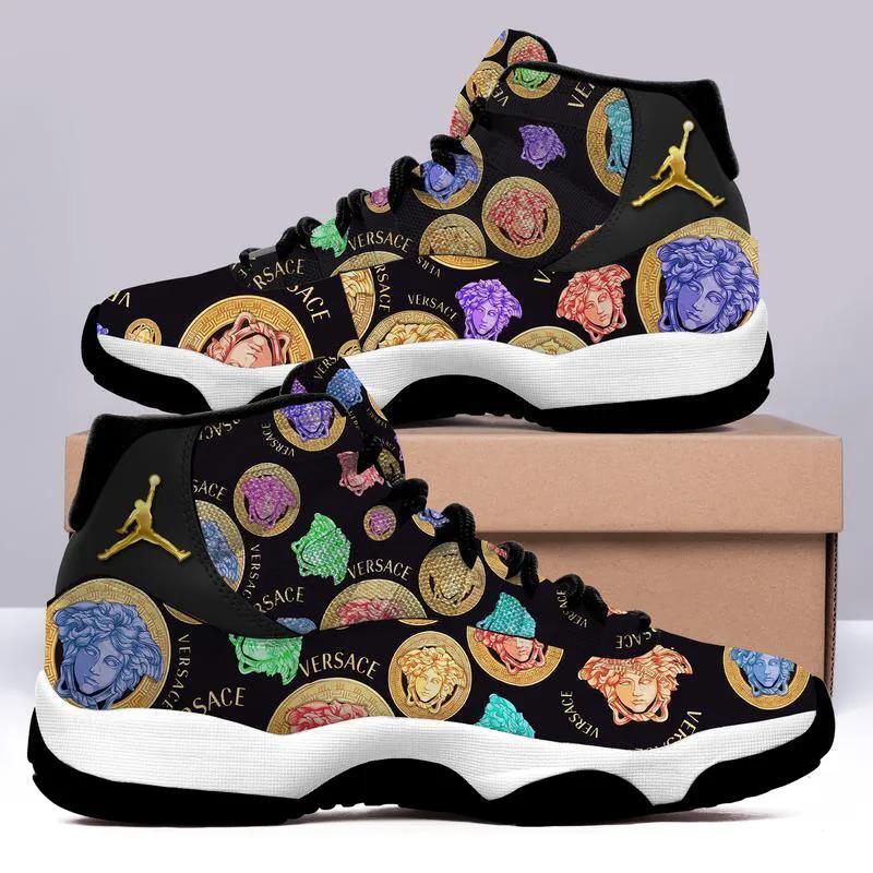 Gianni Versace Colorful Air Jordan 11 Sneakers Shoes JD11076