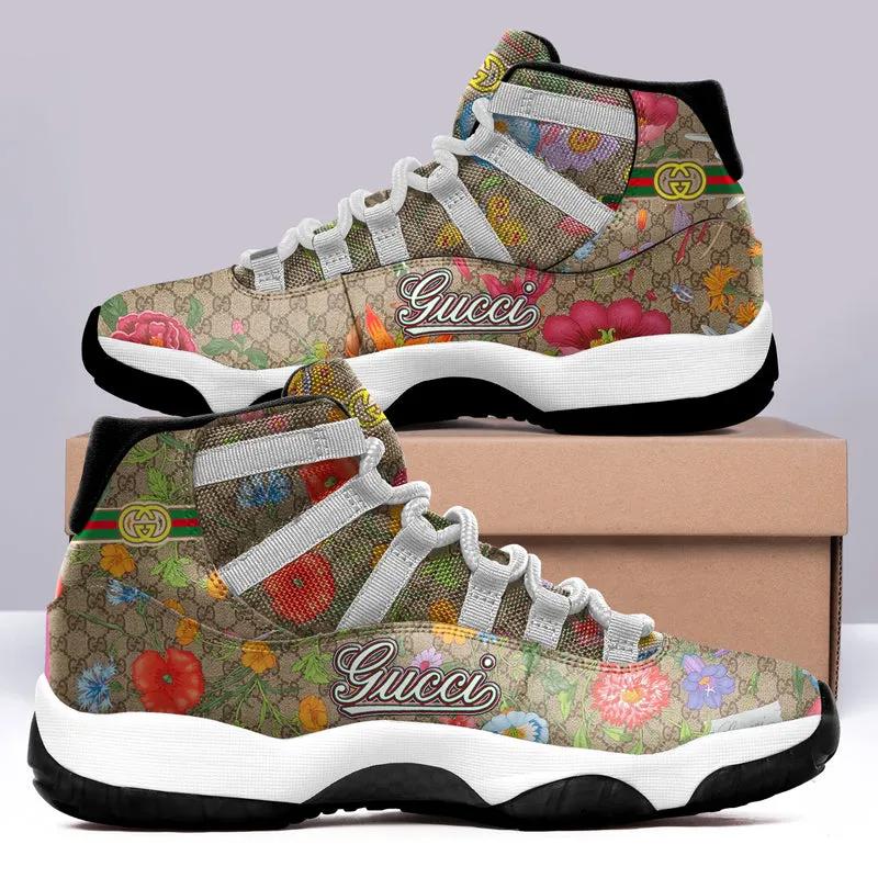 Gucci Flower Air Jordan 11 Sneakers Shoes JD11064