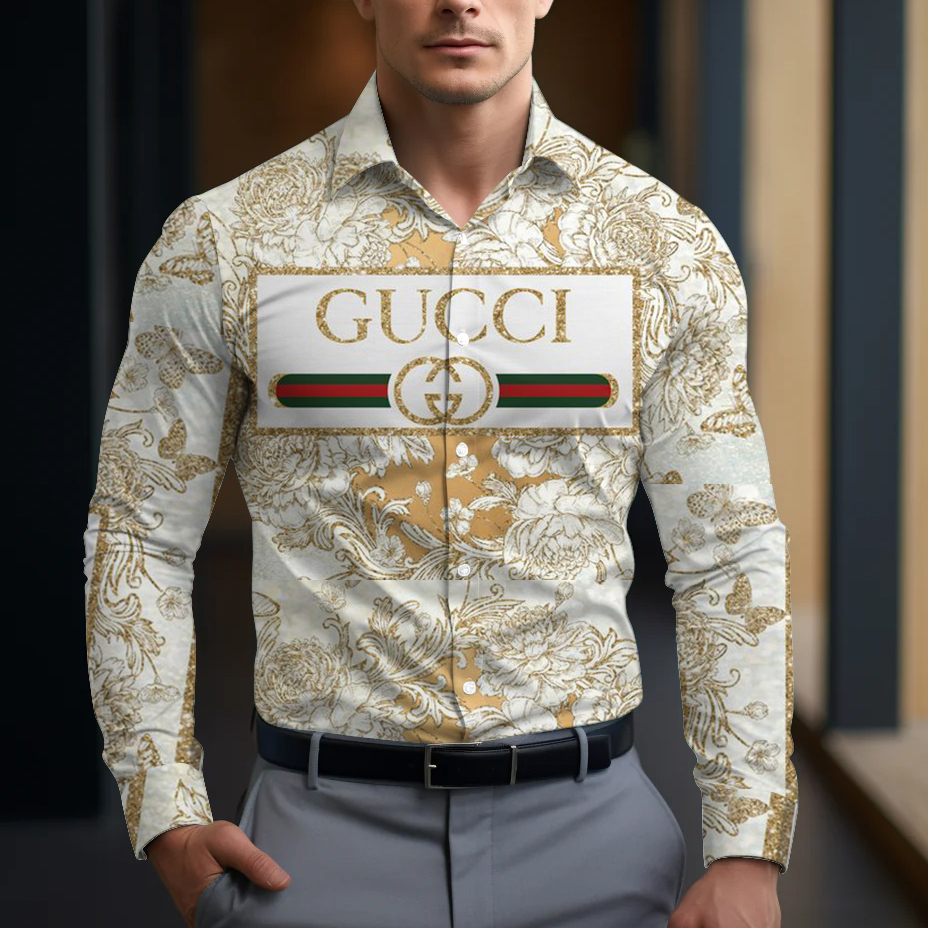 Gucci Long Sleeve Button Shirt-CCY-RDG000072701
