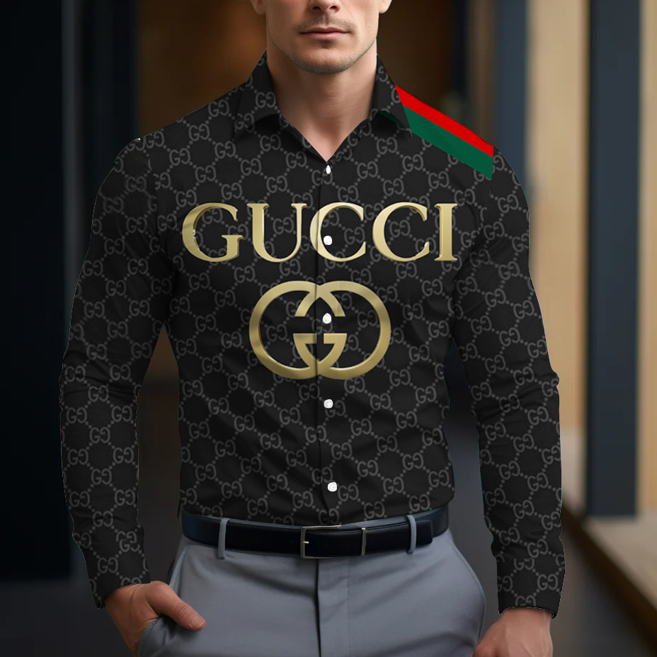 Gucci Long Sleeve Button Shirt-CCY-RDG000072703