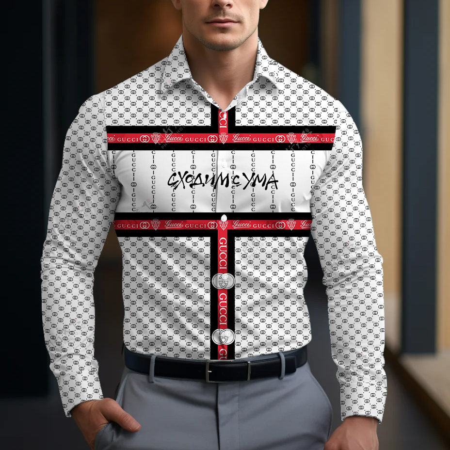 Gucci Long Sleeve Button Shirt-CCY-RDG00010504