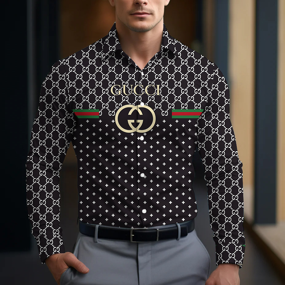Gucci Long Sleeve Button Shirt-CCY-RDG00010505
