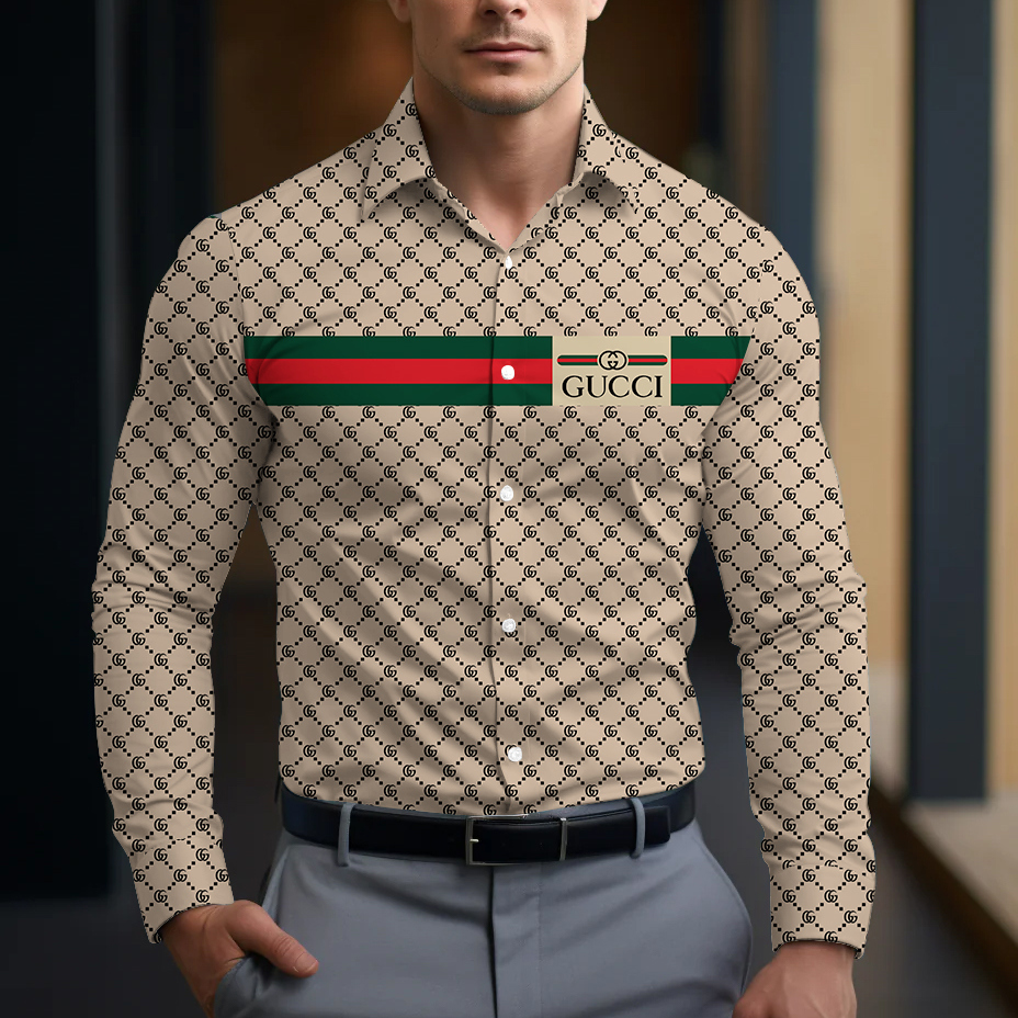 Gucci Long Sleeve Button Shirt-CCY-RDG00010512