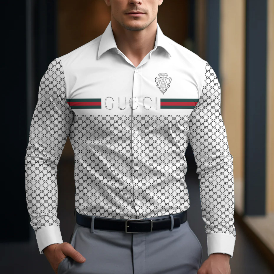 Gucci Long Sleeve Button Shirt-CCY-RDG00010518