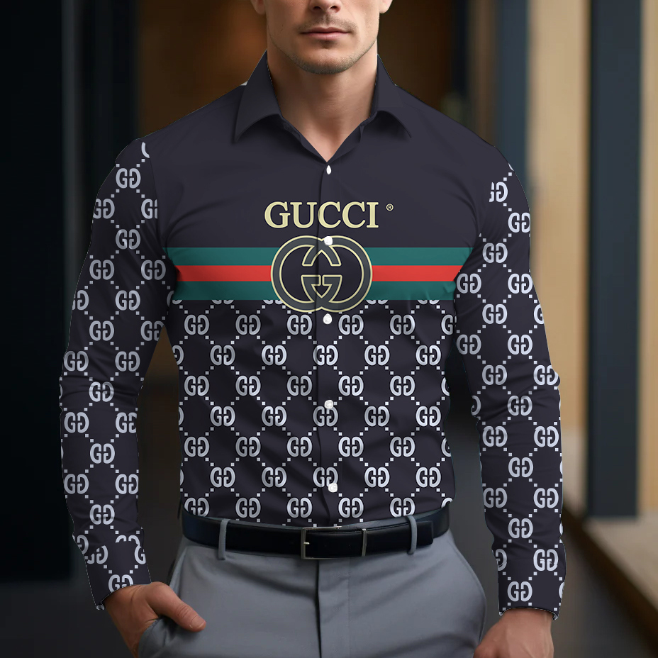 Gucci Long Sleeve Button Shirt-CCY-RDG00010521