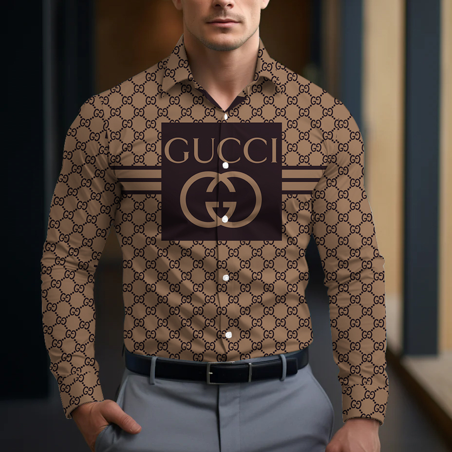 Gucci Long Sleeve Button Shirt-CCY-RDG00010522