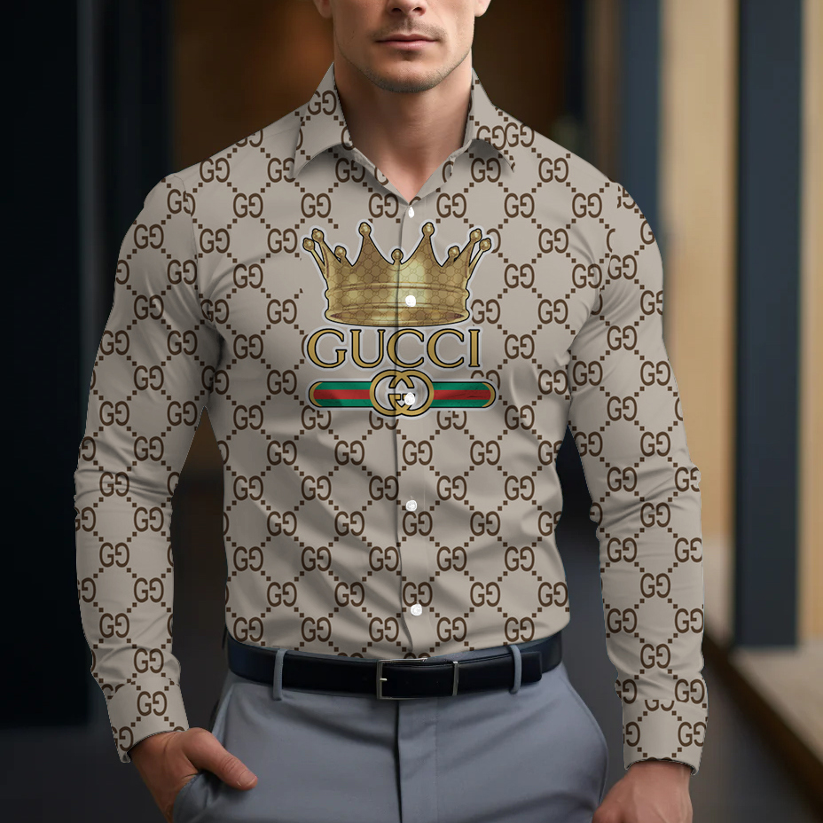 Gucci Long Sleeve Button Shirt-CCY-RDG00230461