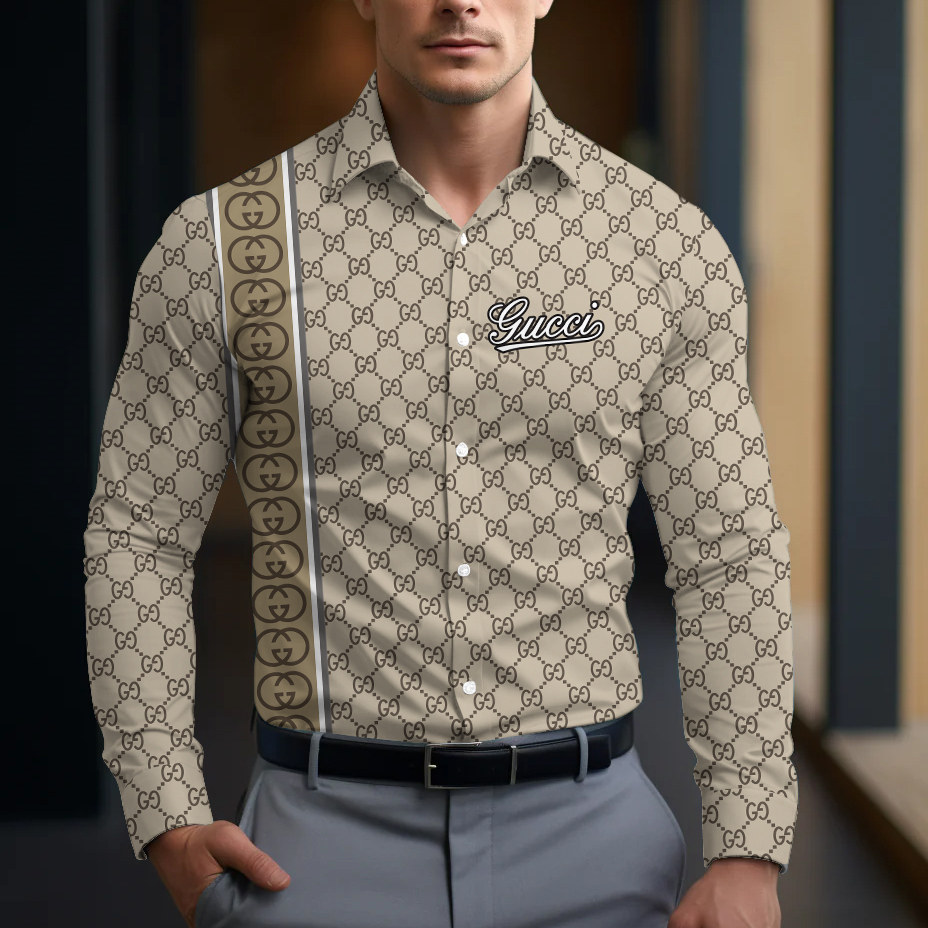 Gucci Long Sleeve Button Shirt-CCY-RDG00230462