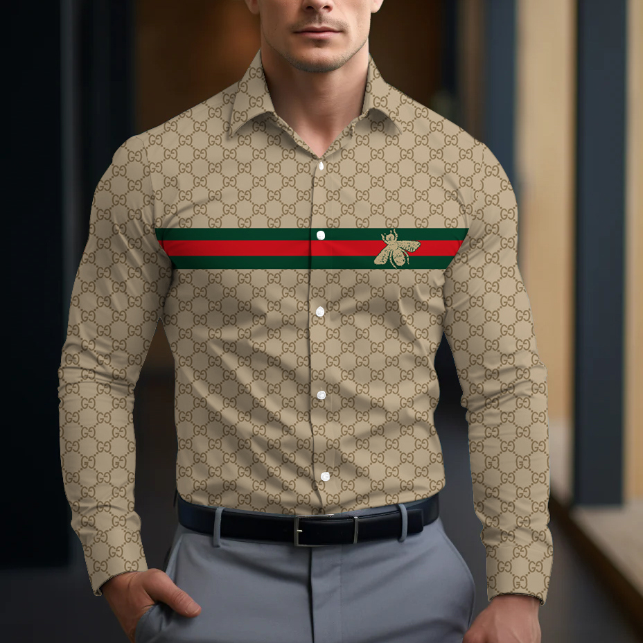 Gucci Long Sleeve Button Shirt-CCY-RDG00230464