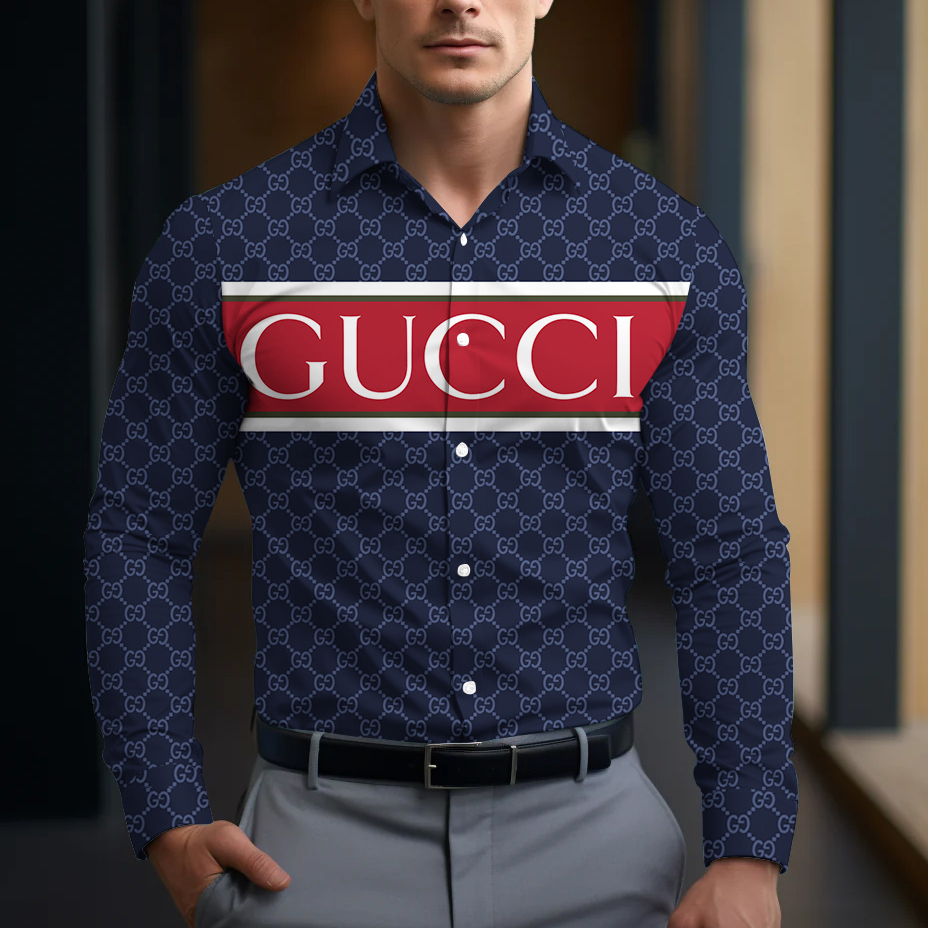 Gucci Long Sleeve Button Shirt-CCY-RDG00230466