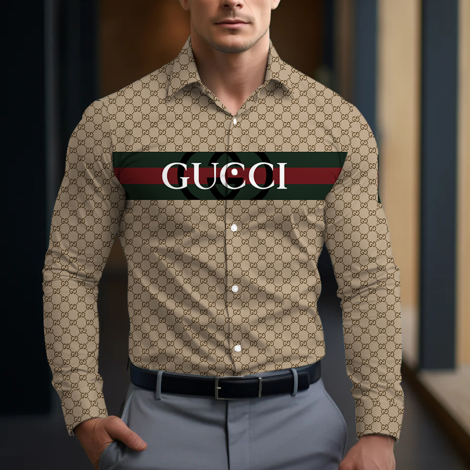 Gucci Long Sleeve Button Shirt-CCY-RDG00230467