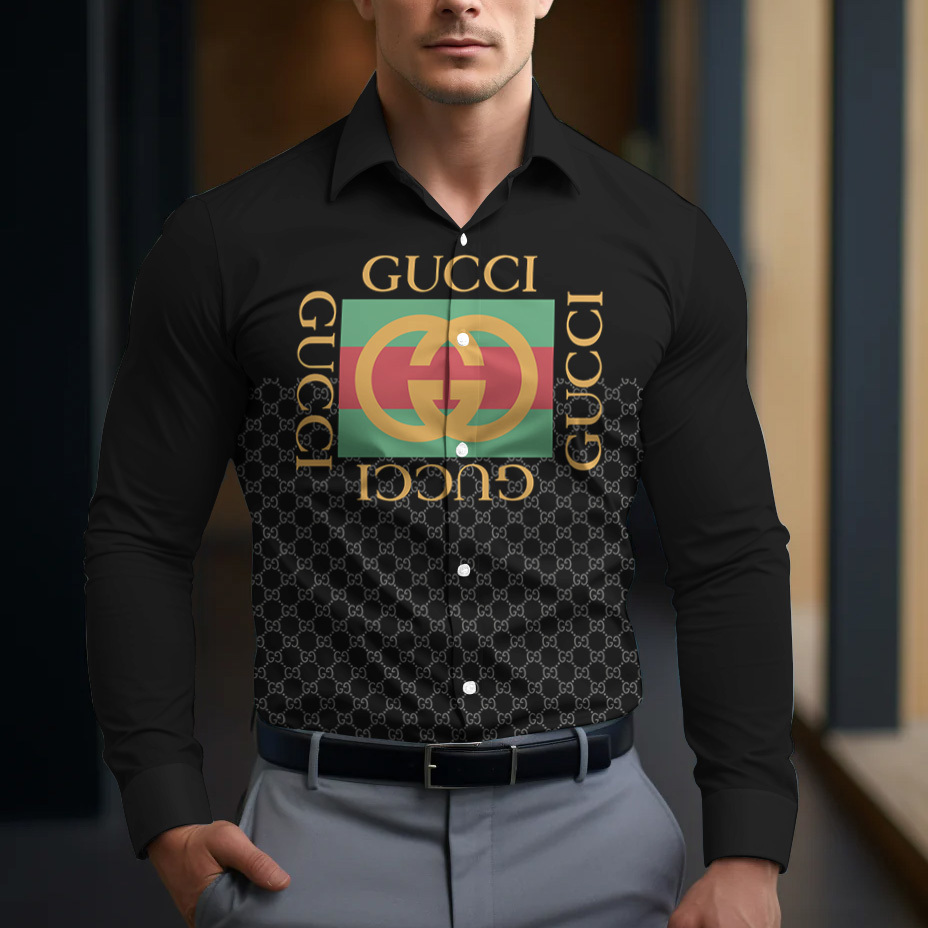 Gucci Long Sleeve Button Shirt-CCY-RDG00230472