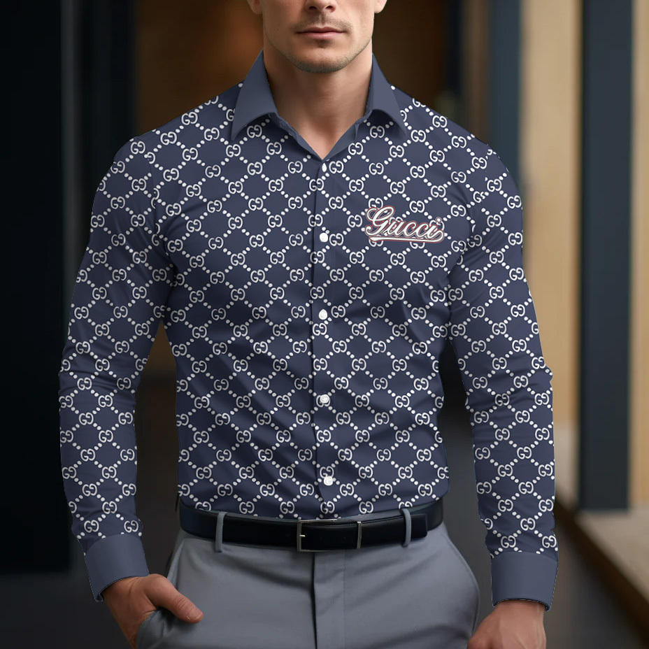 Gucci Long Sleeve Button Shirt-CCY-RDG00230474